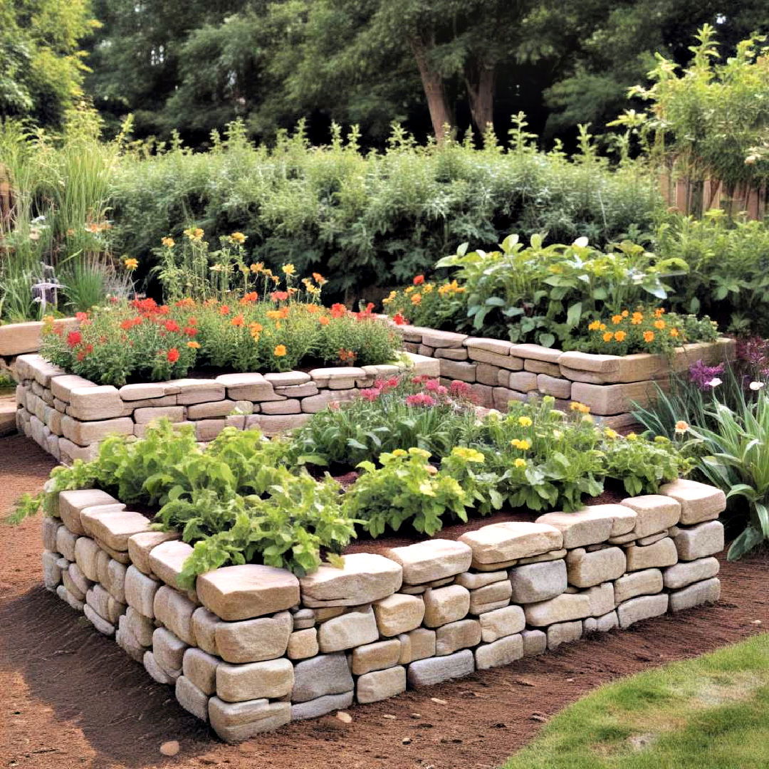 weather resistant stone raised bed garden - 40 Raised Garden Bed Ideas