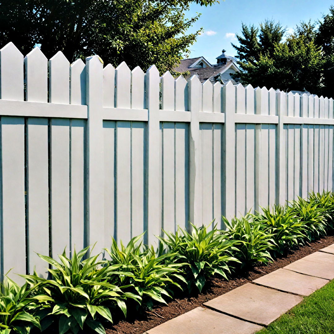 weather resistant vinyl fence - 40 Garden Fence Ideas