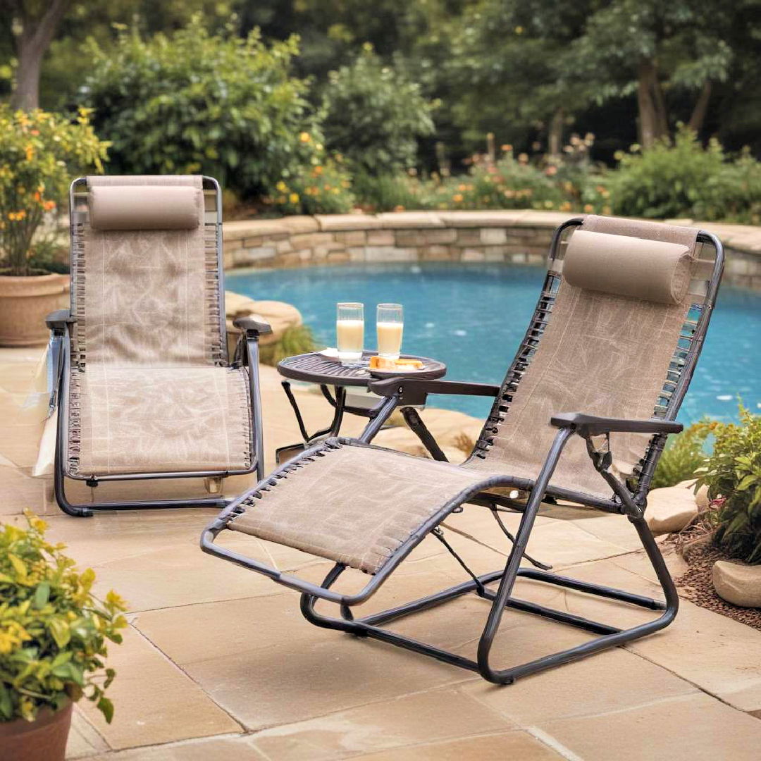 weather resistant zero gravity chairs - 40 Outdoor Seating Ideas