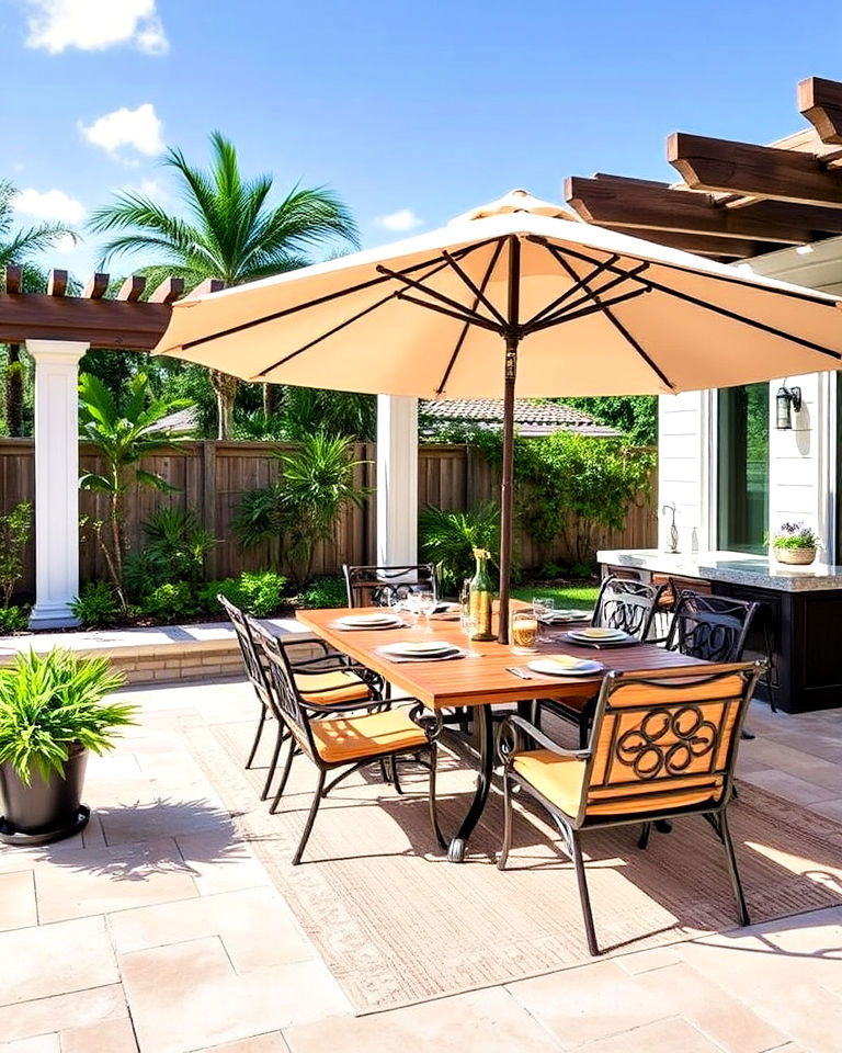 well designed outdoor dining area - 30 Florida Backyard Ideas
