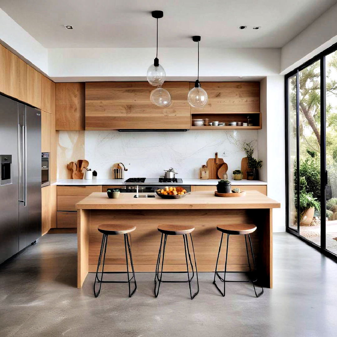 well organized workspace - 40 Kitchen Island Ideas