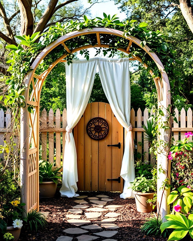 whimsical arbors for secret garden - 35 Secret Garden Ideas