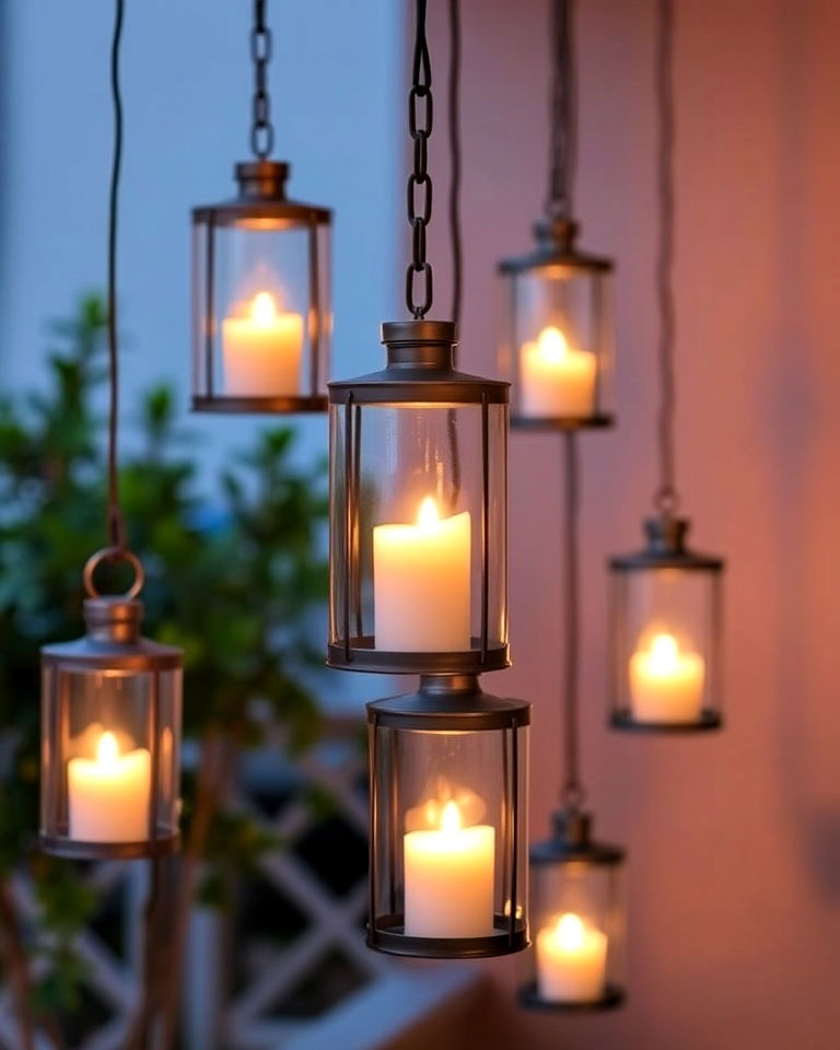 whimsical hanging candle holders - 15 Decorating With Candles