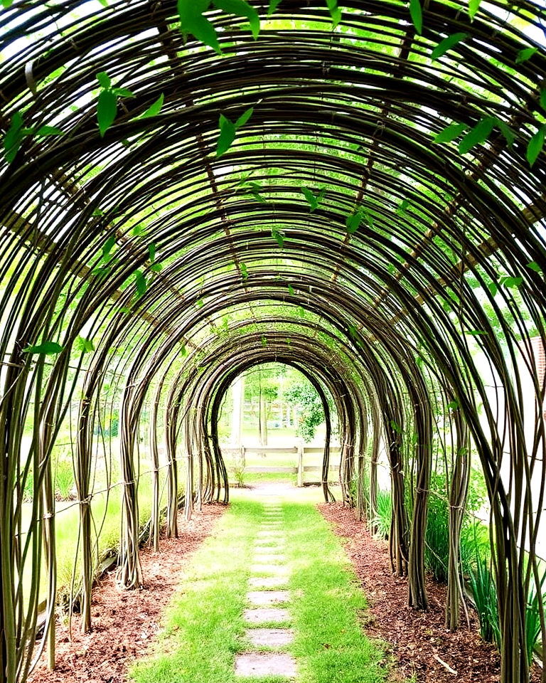 whimsical living willow structures - 20 Garden Shade Ideas