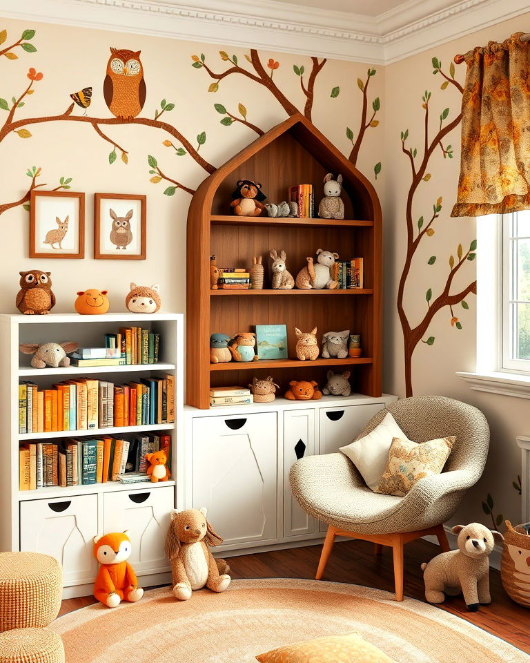 whimsical woodland creatures nursery - 20 Whimsical Nursery Ideas