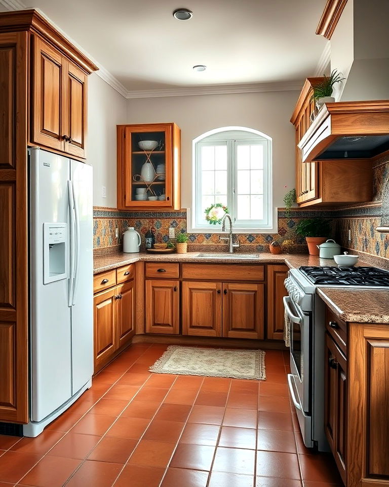 white appliances for mediterranean style kitchen - 40 Kitchen With White Appliances Ideas