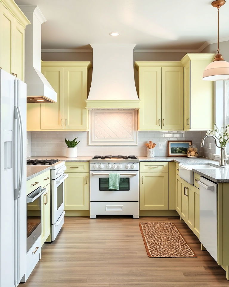 white appliances for transitional open concept kitchen - 40 Kitchen With White Appliances Ideas