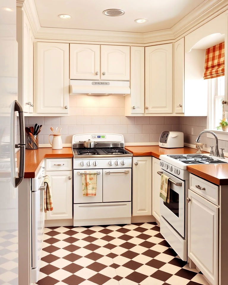 white appliances with pastel colored cabinets - 40 Kitchen With White Appliances Ideas