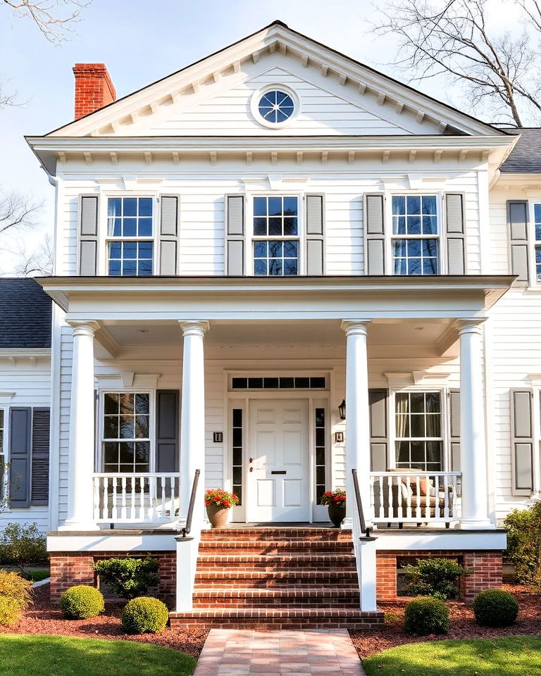 white beach house design - 20 White Siding House Designs