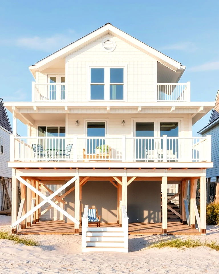 white colonial revival home - 20 White Siding House Designs