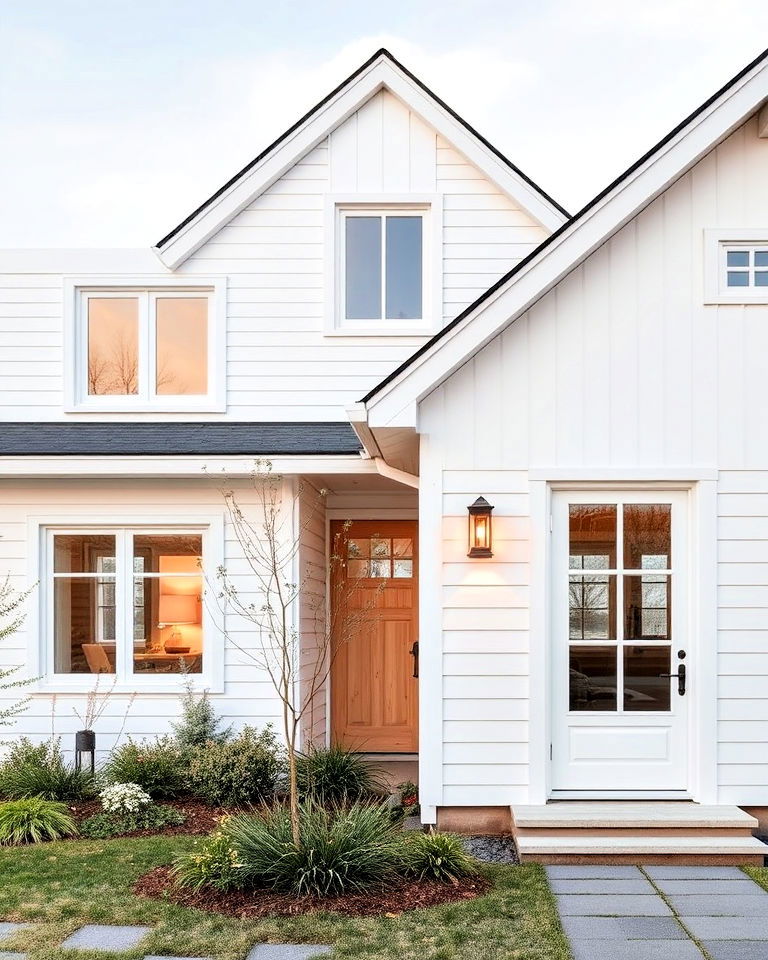 white siding for scandinavian inspired homes - 20 White Siding House Designs