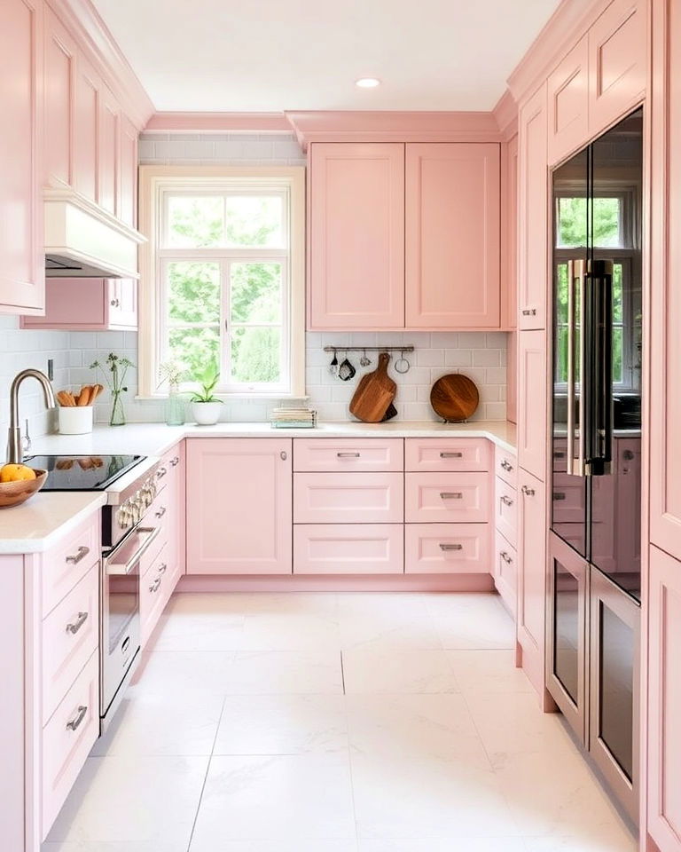 white slate tiles kitchen floor - 25 White Kitchen Floor Ideas