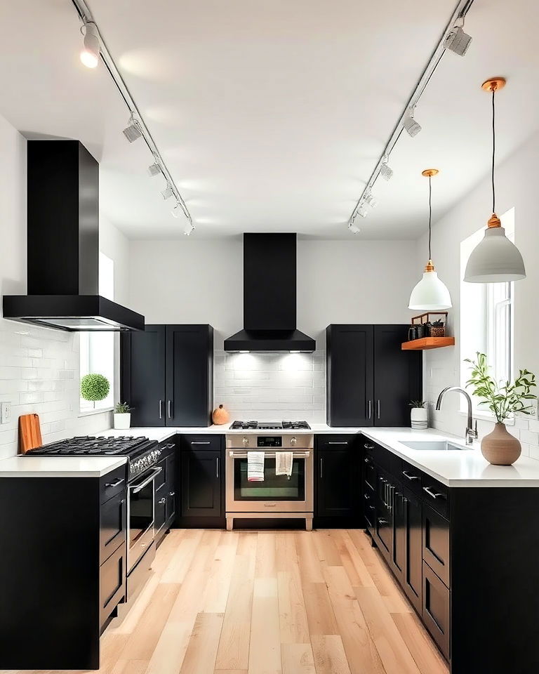 white track lighting for kitchen - 20 Kitchen Track Lighting Ideas