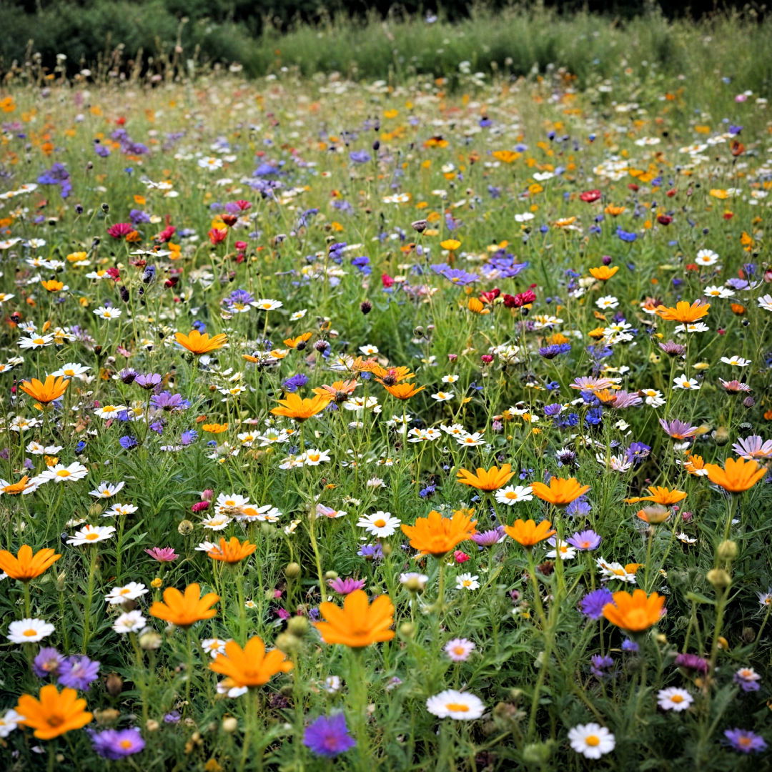 wildflower meadow to support local ecology - 30 Flower Garden Ideas