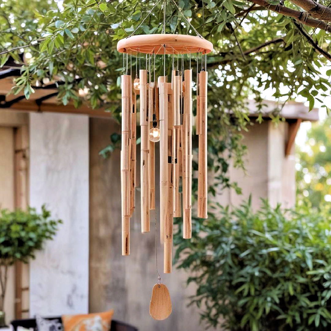 wind chime for small patio - 40 Small Patio Ideas on a Budget