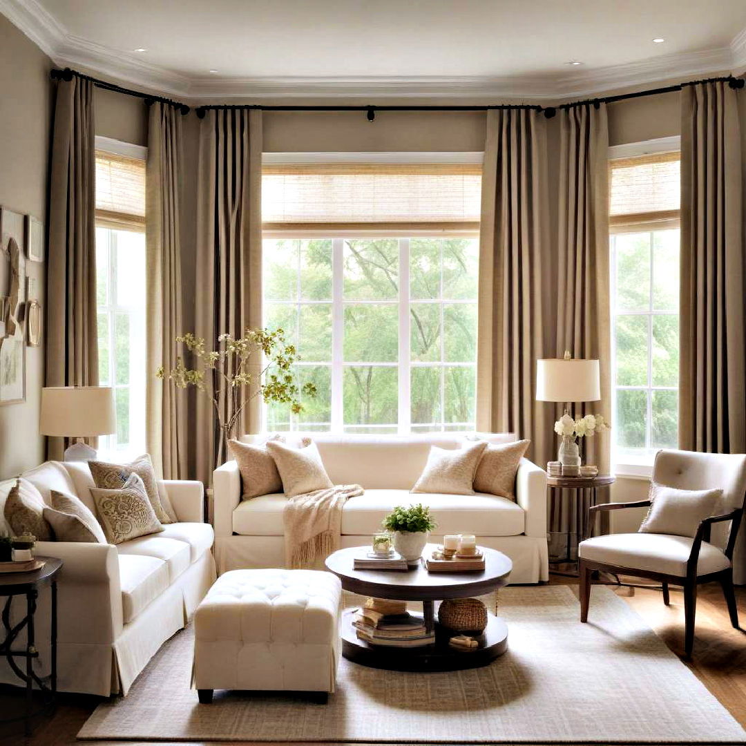 window blinds for living room - 40 living room decor ideas