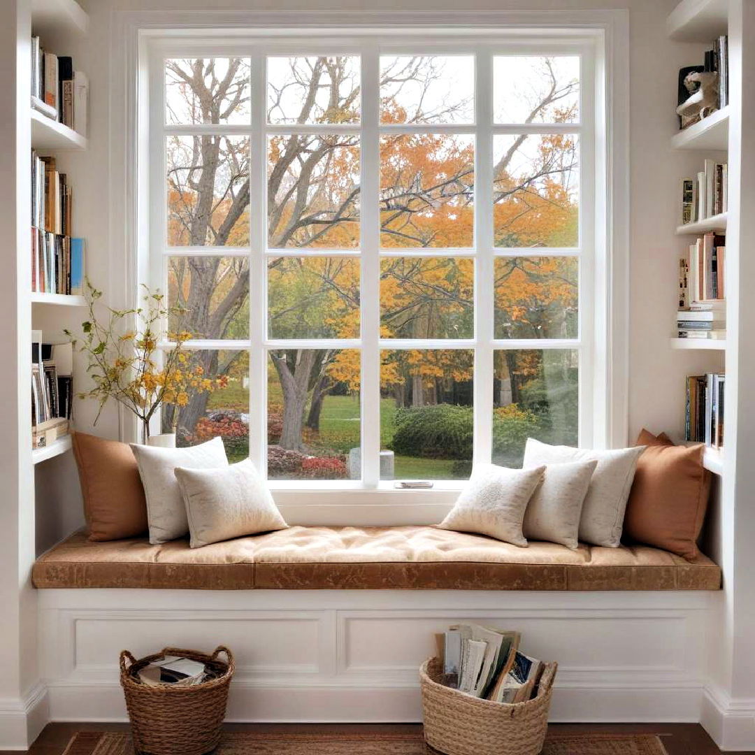 window seat as seasonal reading spot - 40 Window Seat Ideas