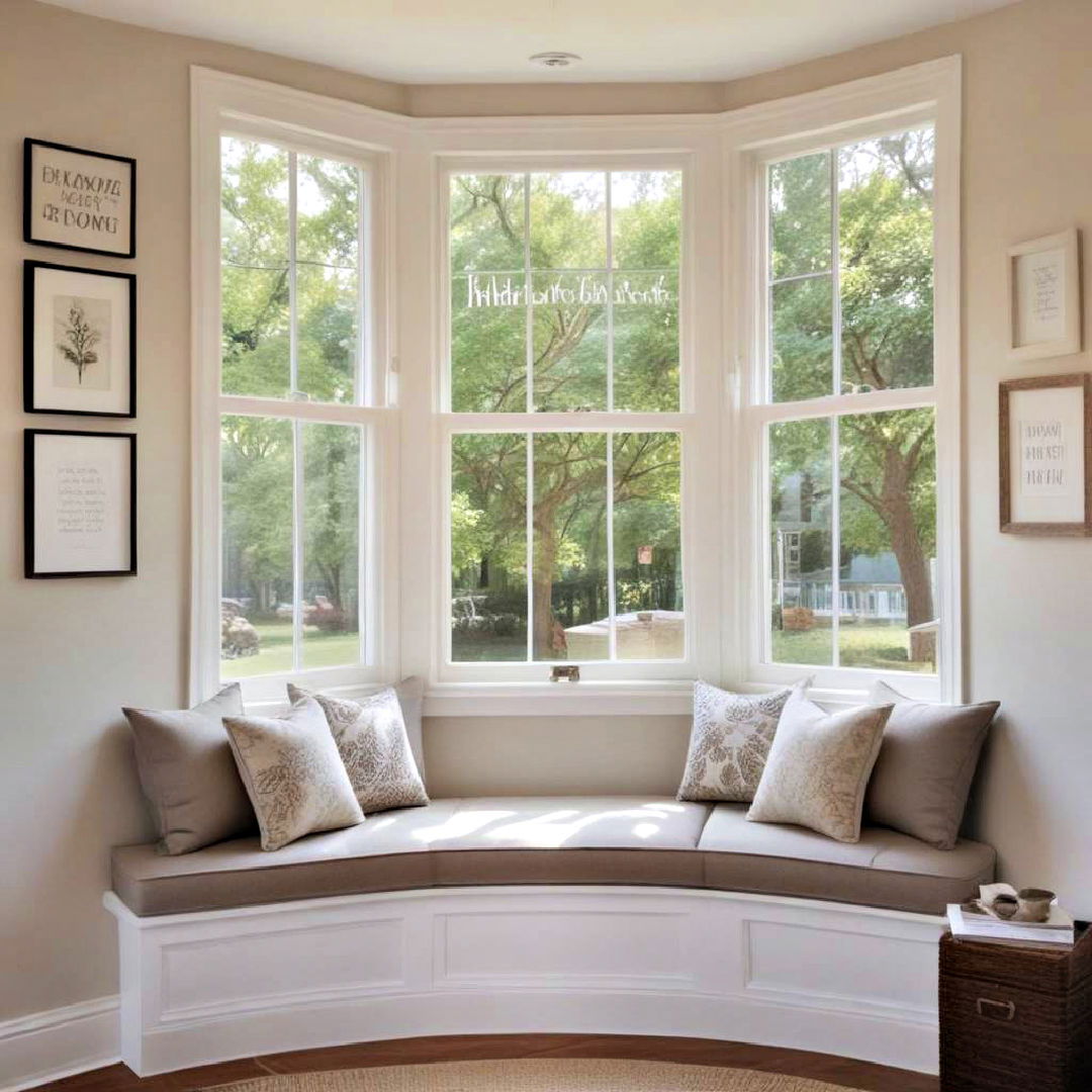 window seat surround with inspirational quotes - 40 Window Seat Ideas