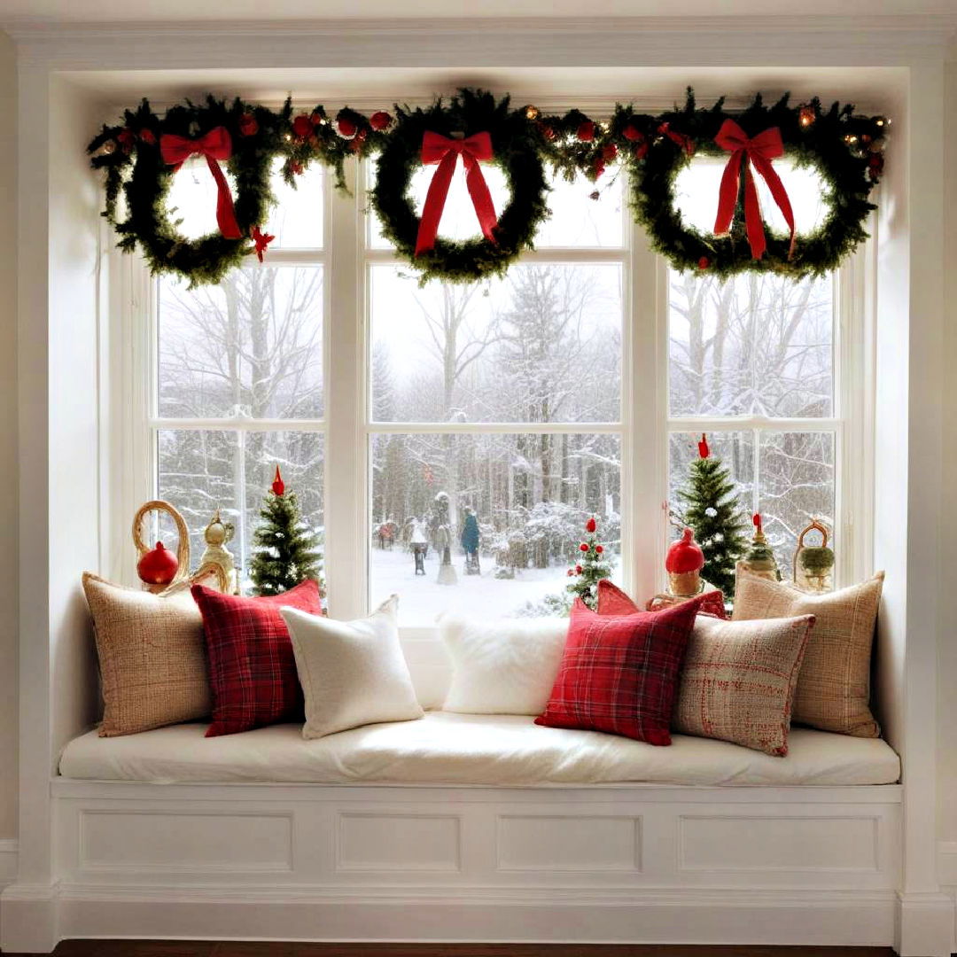 window seat to showcase seasonal decoration - 40 Window Seat Ideas