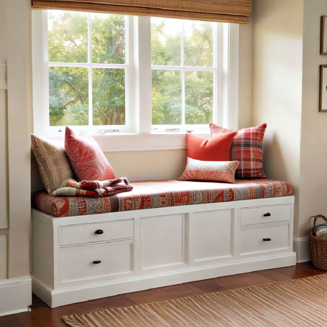 window seat with storage underneath - 40 Window Seat Ideas