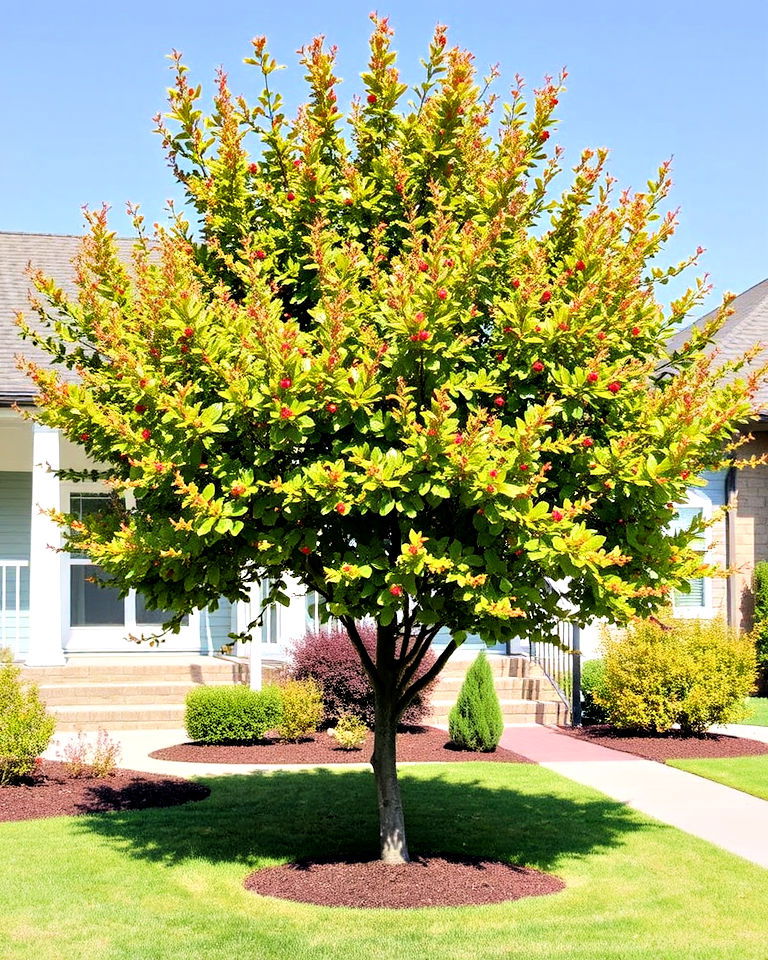 winter king hawthorn for seasonal beauty - 30 Small Trees for Front Yard