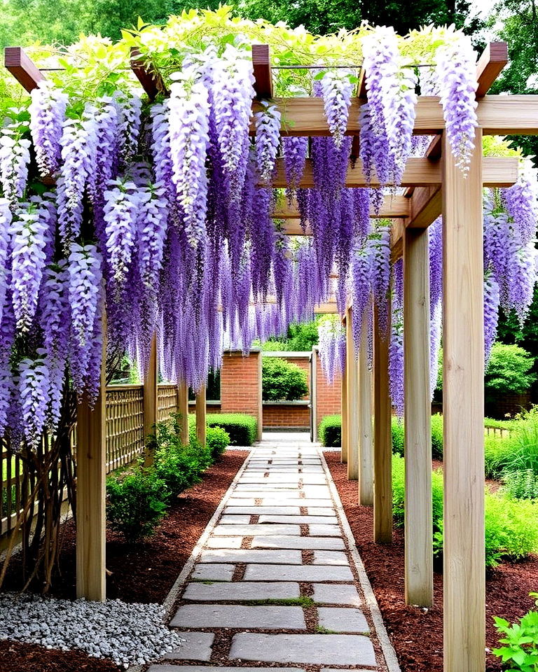 wisteria trellis for japanese garden - 40 Japanese Garden Ideas