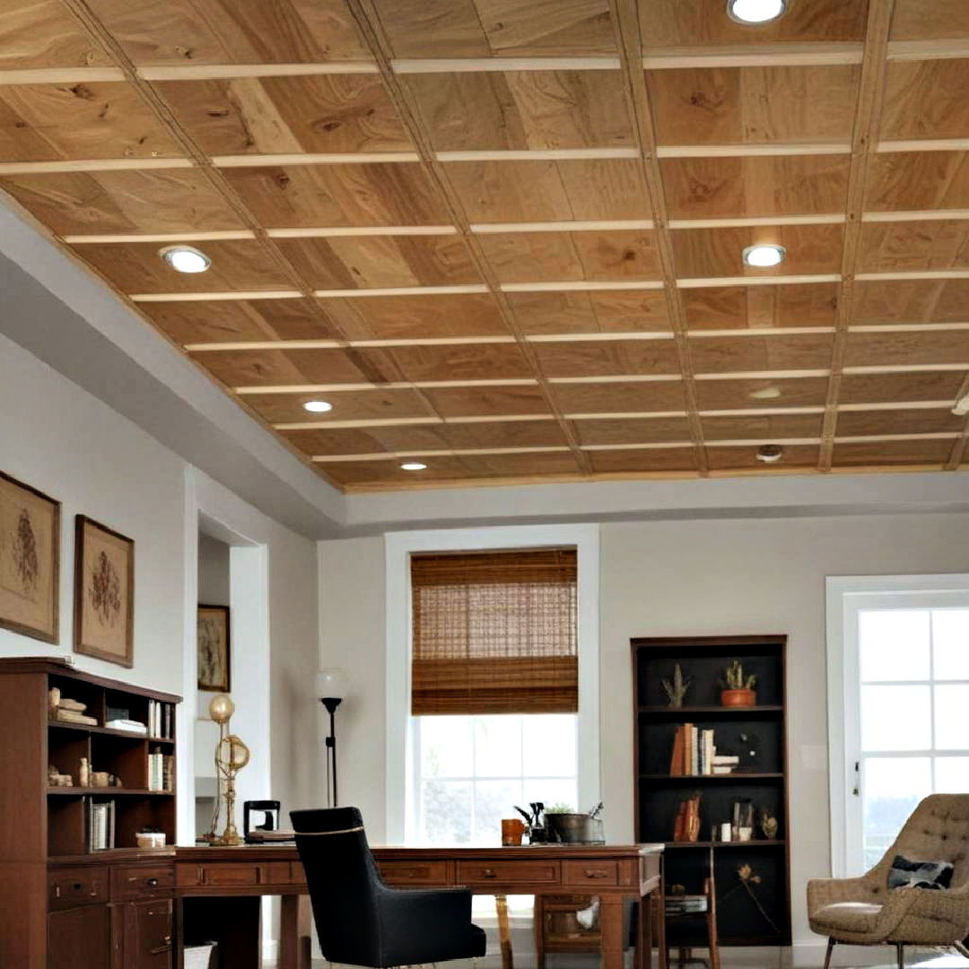 wood ceiling grid system ideas - 25 Wood Ceiling Ideas