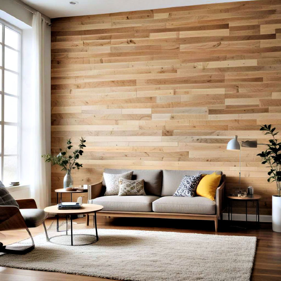 wooden accent wall for living room - 25 Accent Wall Ideas
