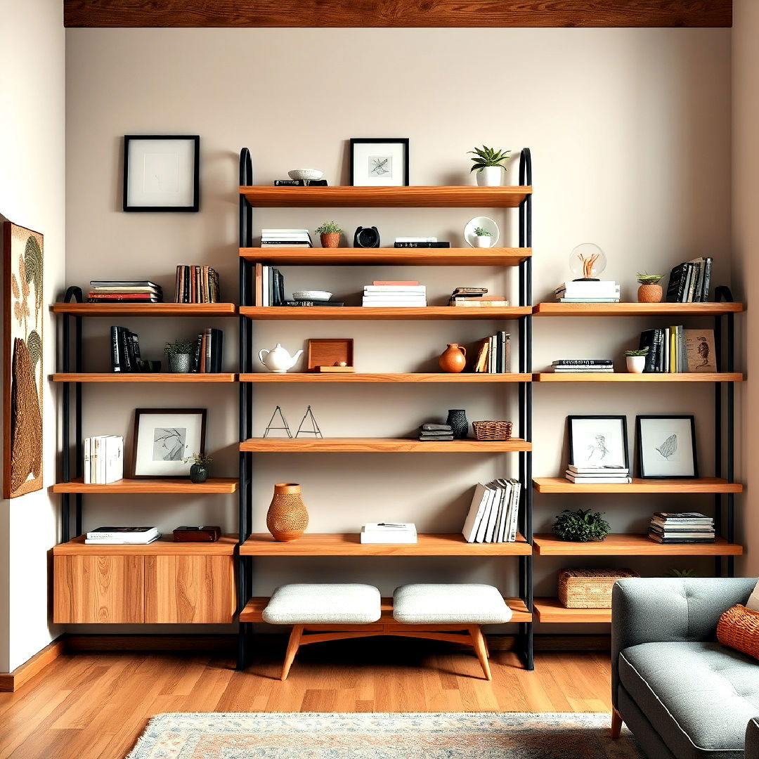 wooden shelving units for interior design - 25 Wooden Interior Design Ideas