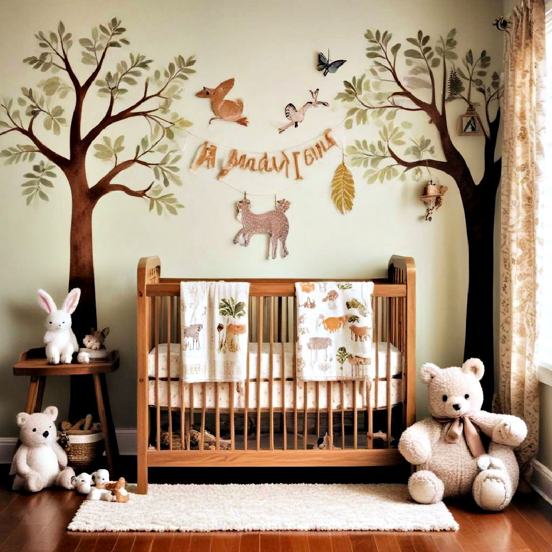 woodland creatures theme - 25 Baby Girl Nursery Ideas