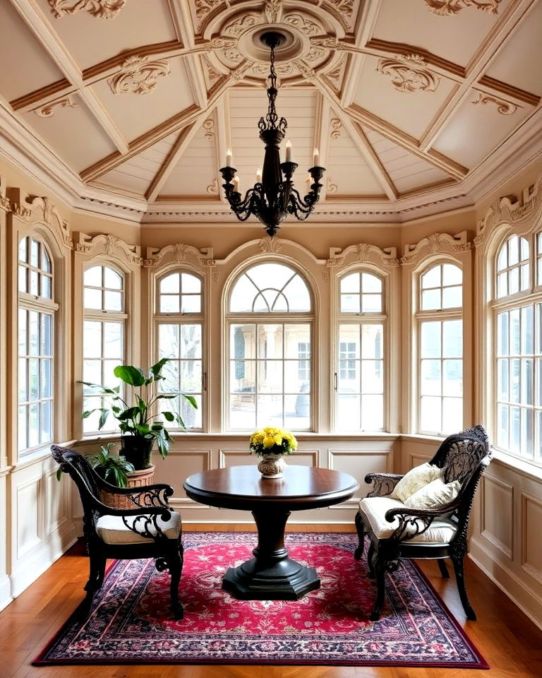 woodwork and paneling for victorian sunroom - 25 Victorian Sunroom Ideas