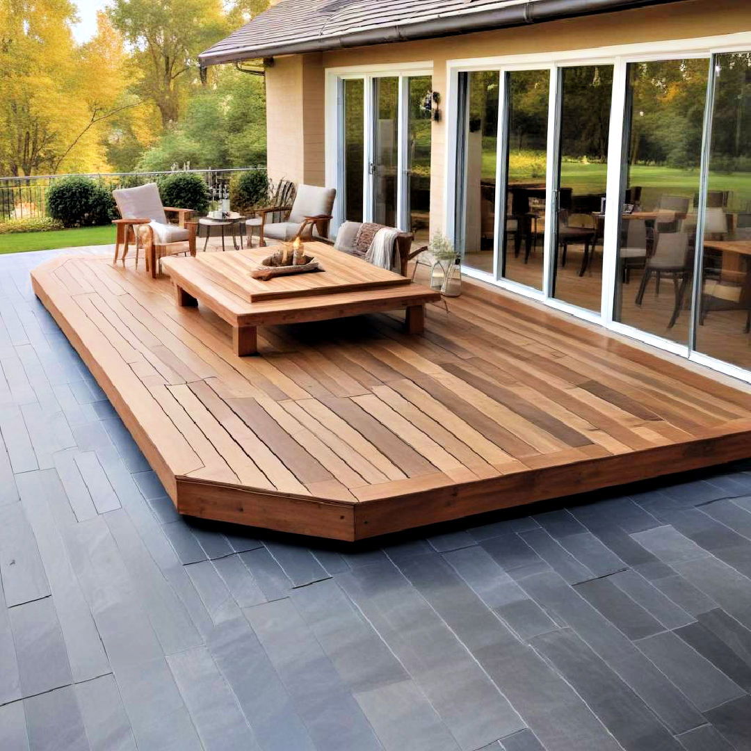 wraparound ground level deck - 25 Ground Level Deck Ideas