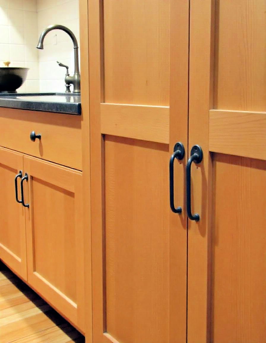 wrought iron details for rustic feel - 20 Primitive Kitchen Ideas