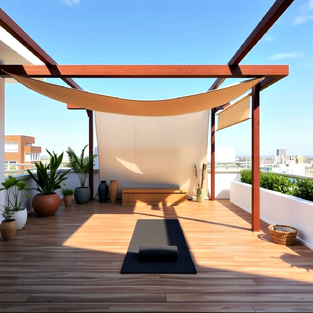 yoga studio for rooftop deck - 40 Rooftop Deck Ideas