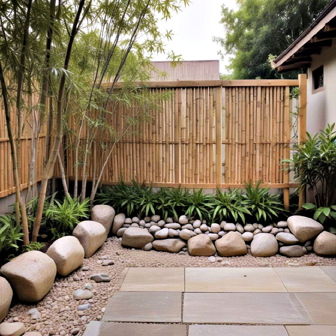 zen garden with bamboo screens - 25 Zen Garden Ideas