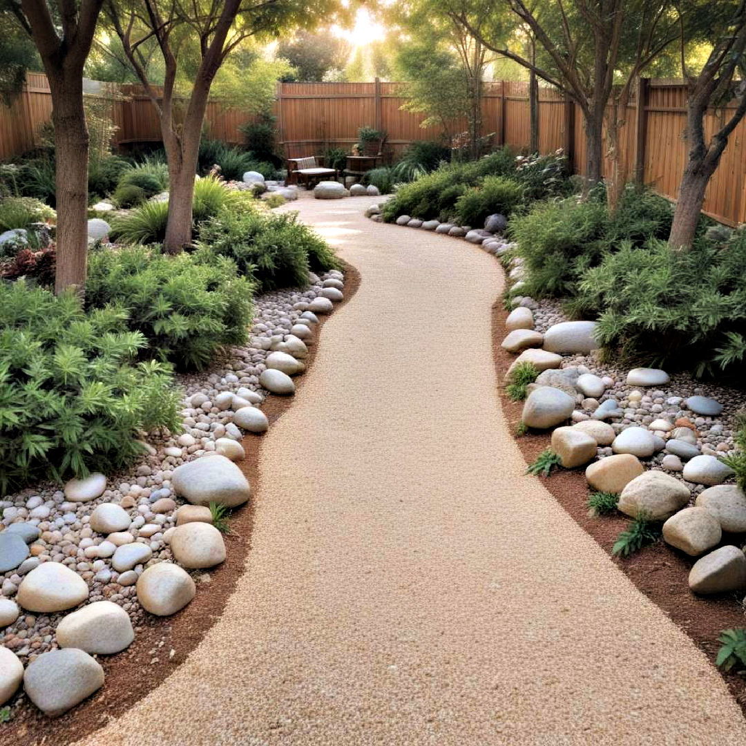 zen garden with gravel path - 25 Zen Garden Ideas