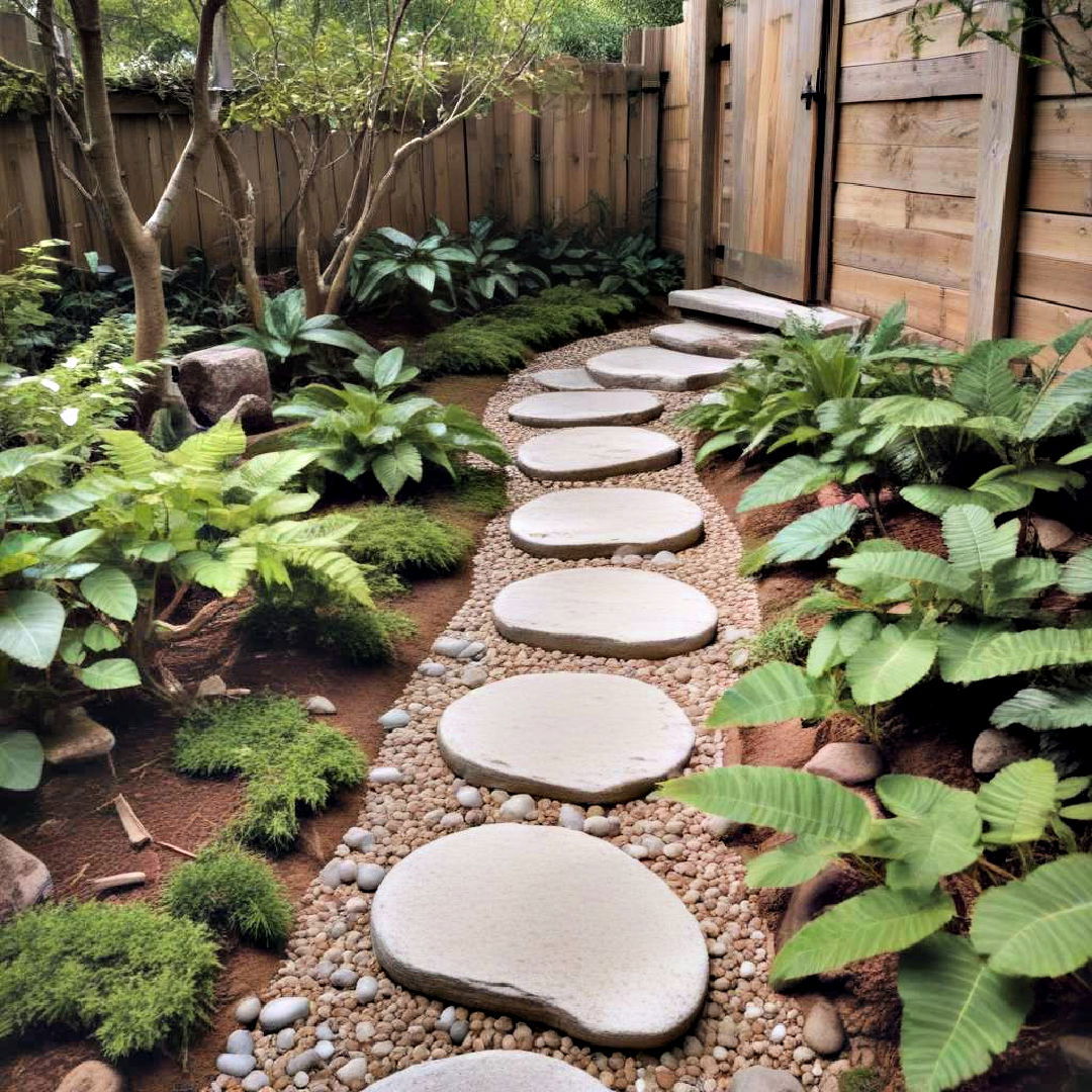 zen garden with stepping stone pathway - 25 Zen Garden Ideas