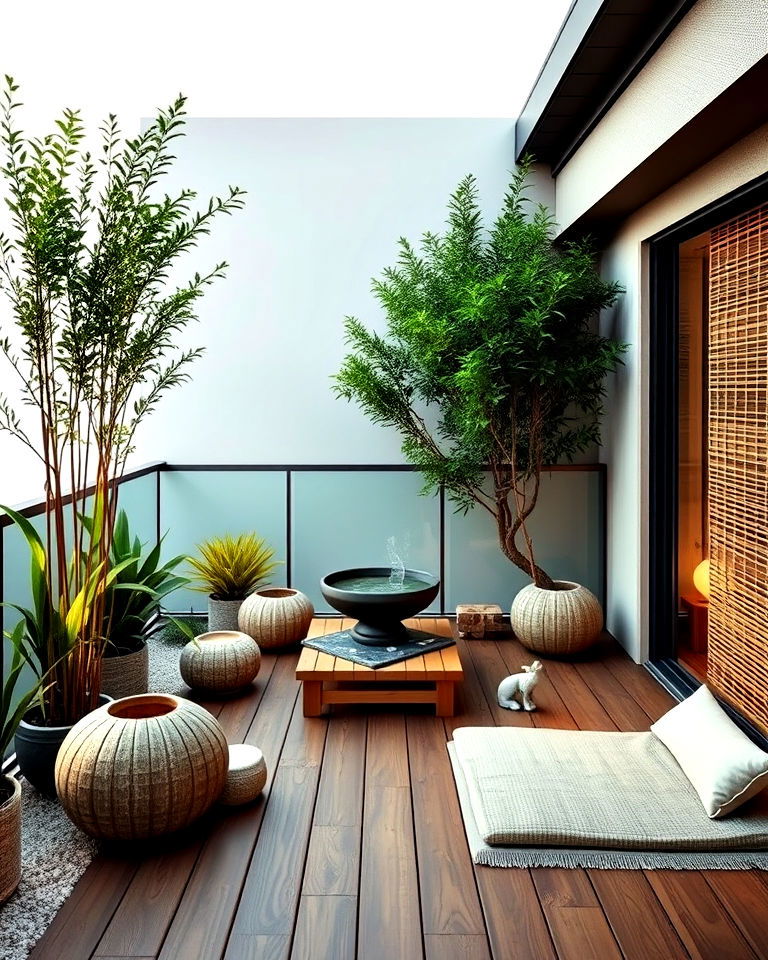 zen retreat mansion balcony - 20 Mansion Balcony Ideas