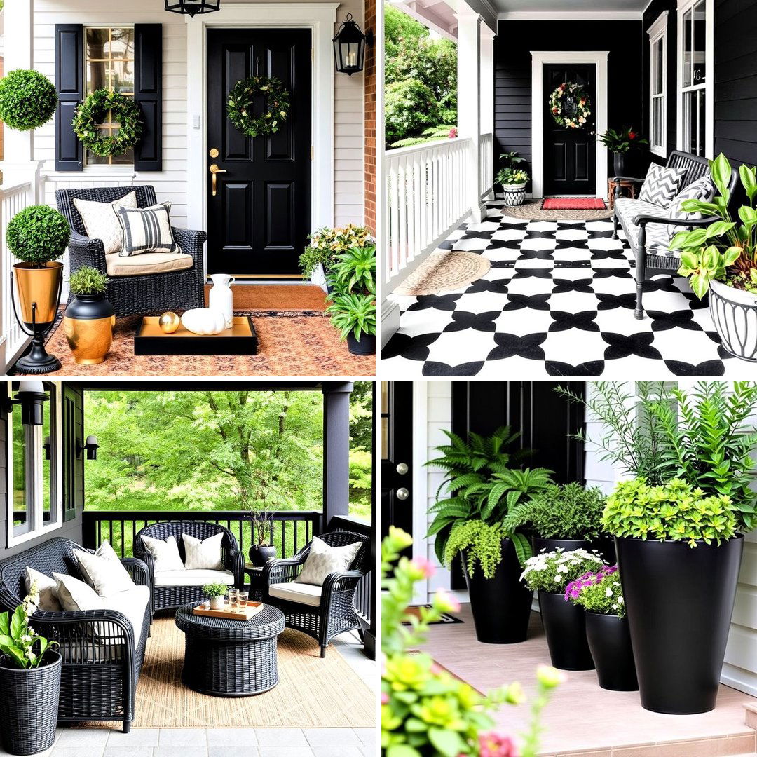 15 Black Porch Ideas to Elevate Your Outdoor Space