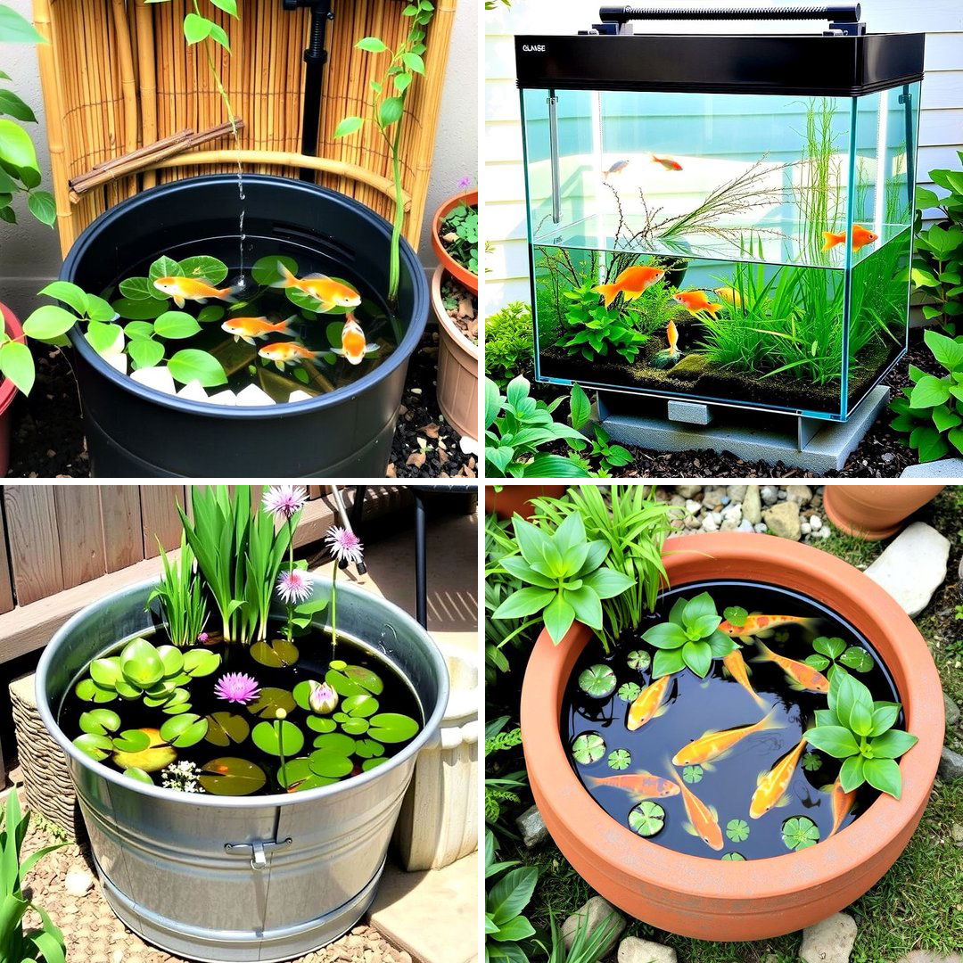 15 Container Fish Pond Ideas for a Beautiful Outdoor Space