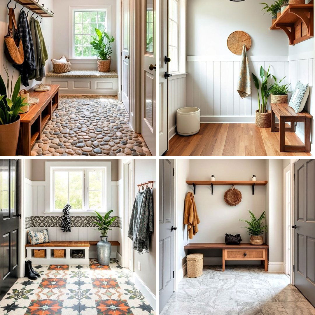 15 Mudroom Floor Ideas for a Functional Entryway