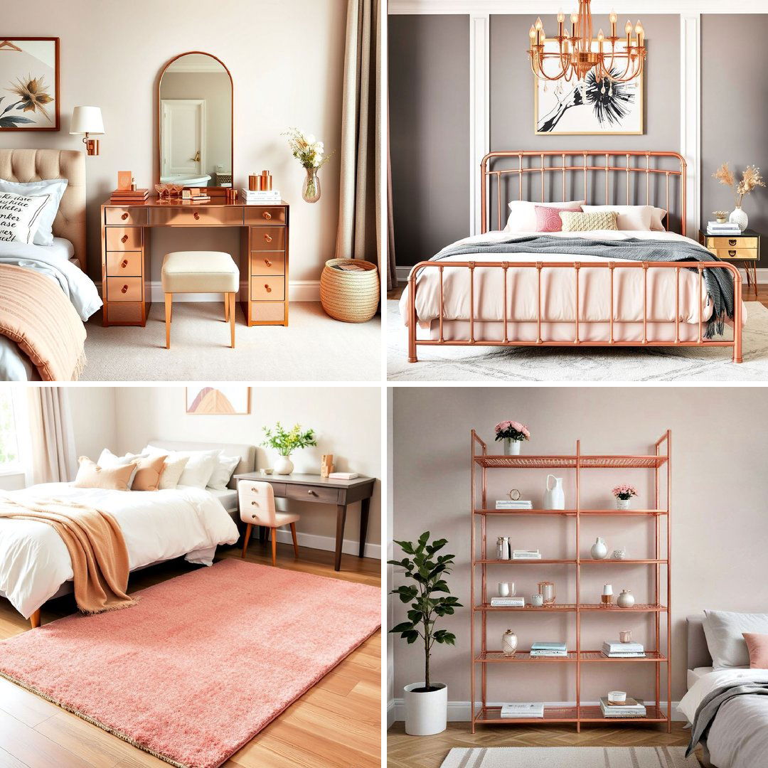 15 Rose Gold Bedroom Ideas for a Glamorous Look