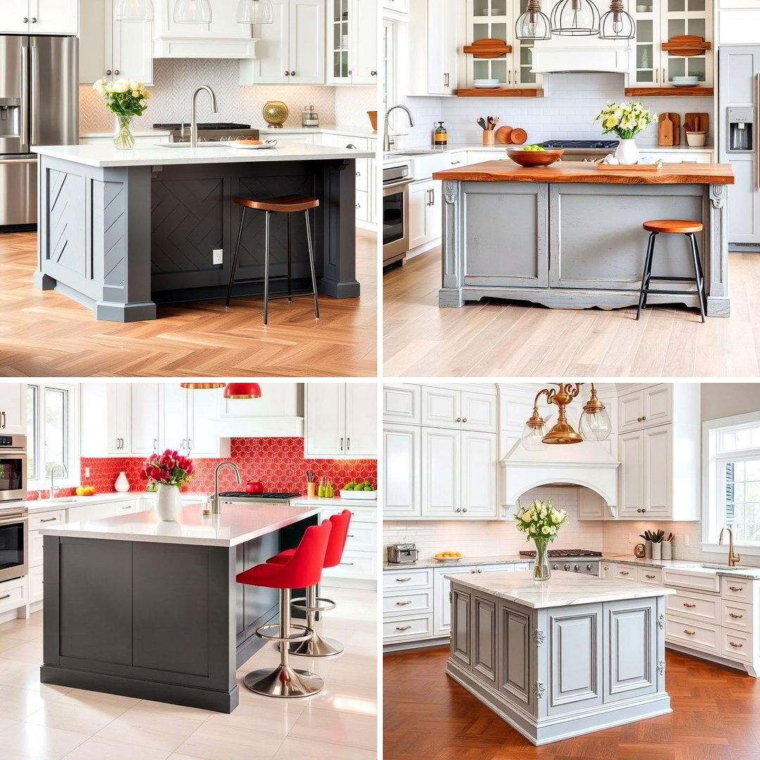 15 White Kitchen Cabinets With Grey Island Ideas