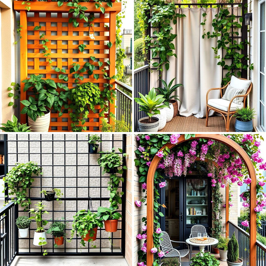 20 Balcony Trellis Ideas for Outdoor Living Spaces