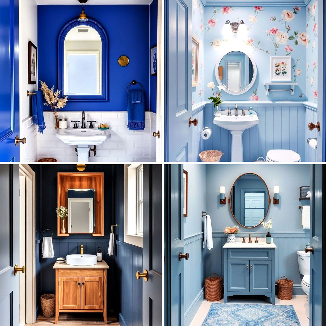 20 Blue Powder Room Ideas for a Fresh and Serene Space