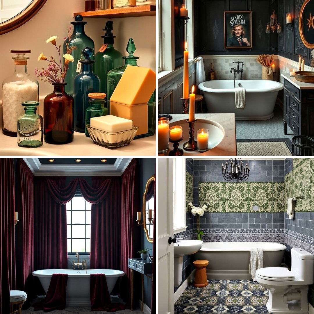 20 Dark Academia Bathroom Ideas for a Dramatic Look