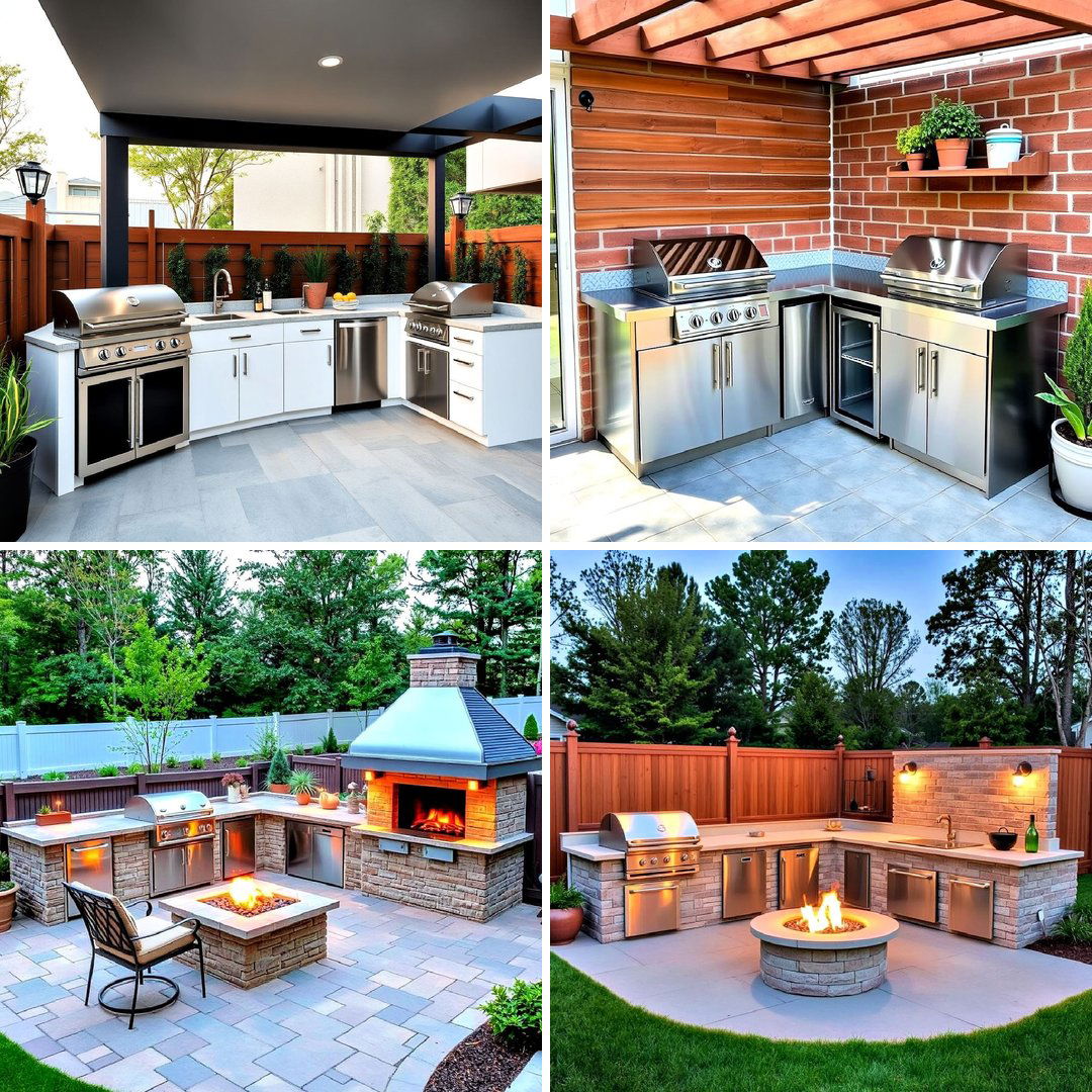 20 L Shaped Outdoor Kitchen Ideas for Your Patio