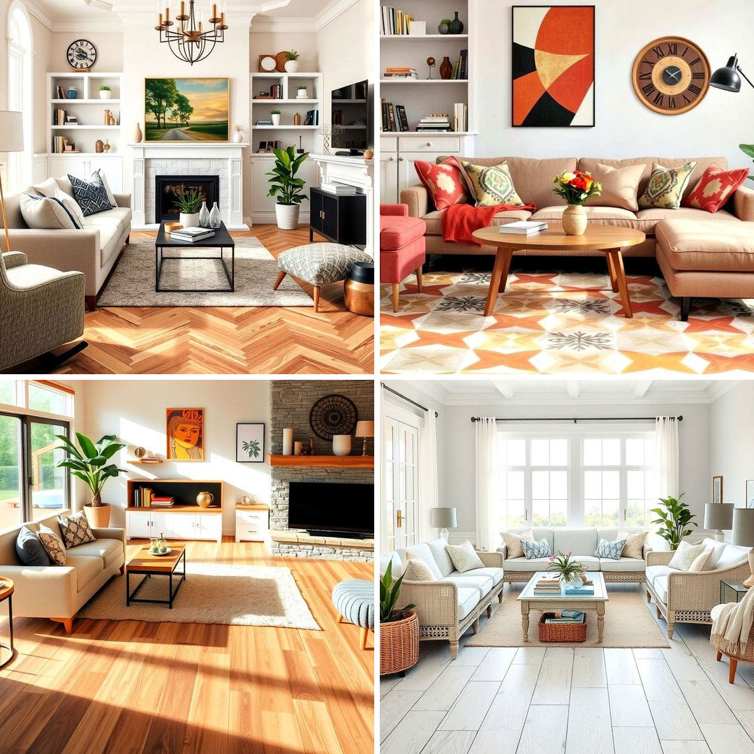 20 Living Room Vinyl Flooring Ideas for Modern Homes