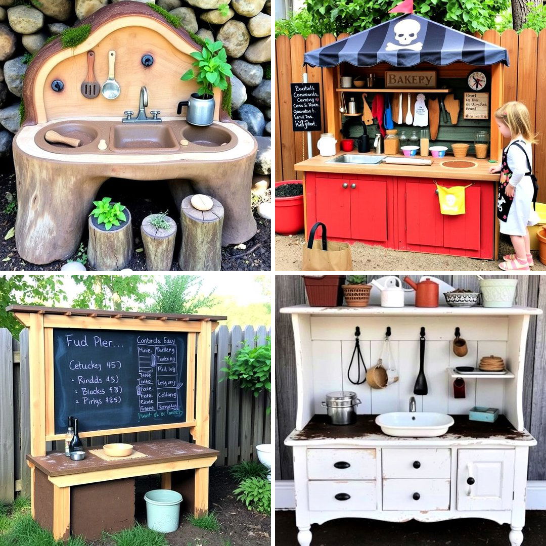 20 Mud Kitchen Ideas for Outdoor Play Fun