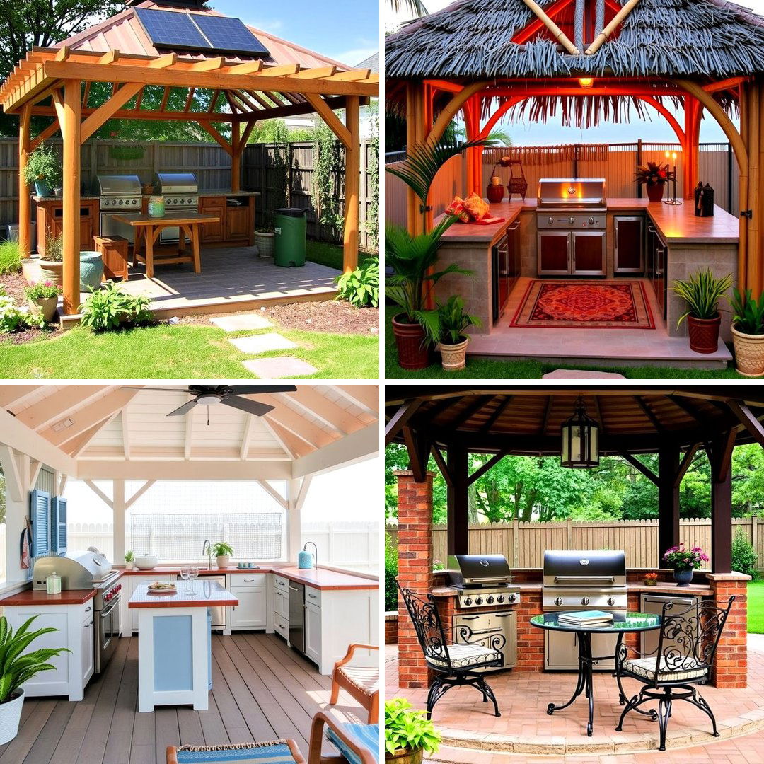 20 Outdoor Kitchen with a Gazebo Ideas for Entertaining